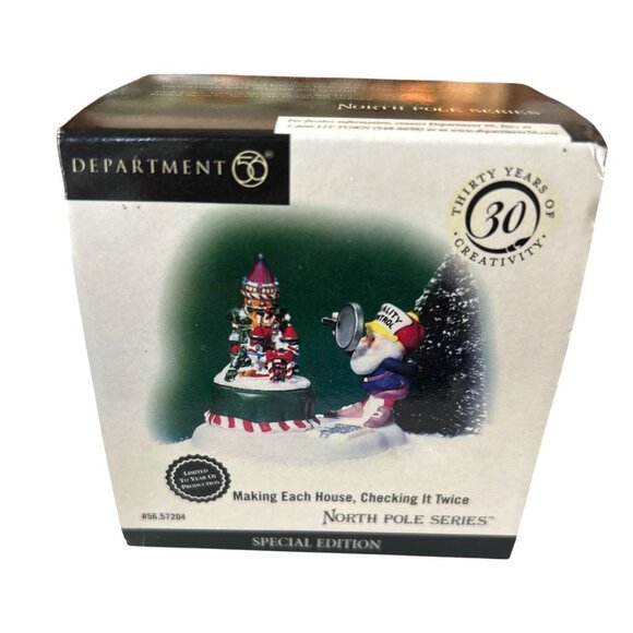 Department 56 North Pole - "Making Each House Checking It Twice" Special Edition - Picture 6 of 9